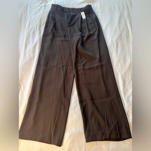 NWT Gap chocolate brown 365 High Rise Pleated Trousers